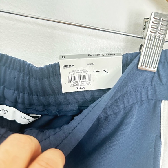 Nine west, wide pants, pull-in side leg, medium size M new - Picture 6 of 10